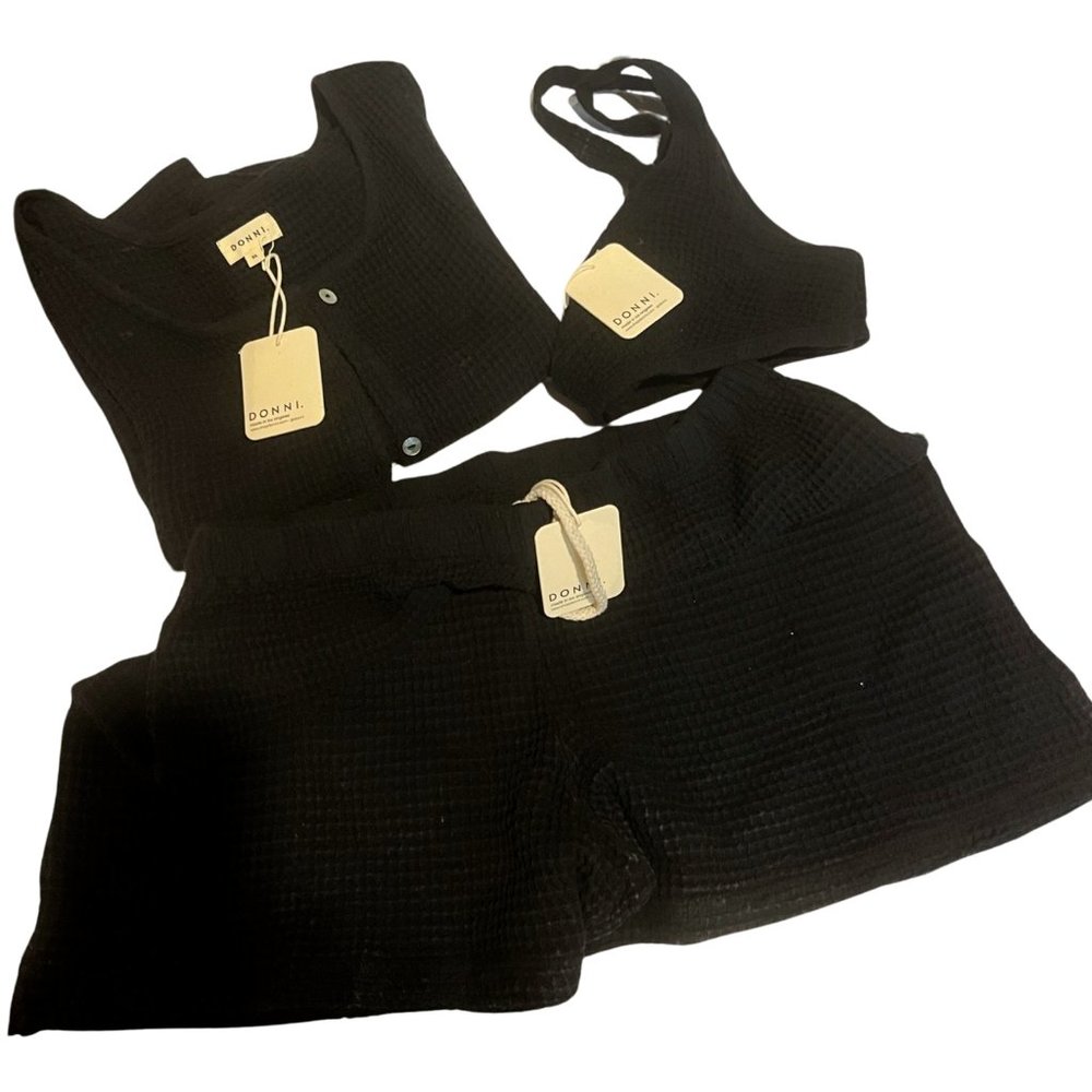 DONNI. | 3 Piece Waffle Knit Set